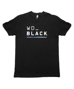 WD_BLACK T-Shirt with Color RGB Bar