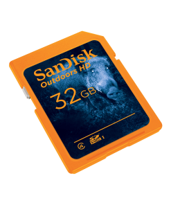Alternative view of SanDisk Outdoors HD SDHC UHS-I Card - 32GB  (Orange)
