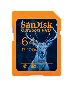 SanDisk Outdoors FHD UHS-I Card - 64GB  (Orange)