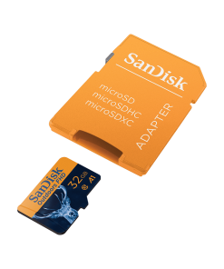 Alternative view of SanDisk Outdoors FHD microSDHC/XC UHS-I Memory Card with Adapter - 32GB  (Orange)